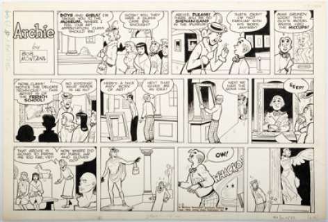 Montana, Bob | Bob Montana Archie Sunday Comic Strip Original Art dated 1-3-54 (McClure Newspaper Syndicate, 1954).... | Heritage