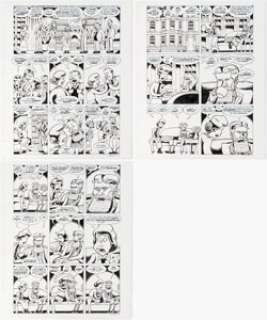 Bagge, Peter | Peter Bagge Woman Rebel: The Margaret Sanger Story Story Pages #30-32 Original Art Group of 3 (Drawn & Quarterly, ... (Total: 3 Original Art) | Heritage