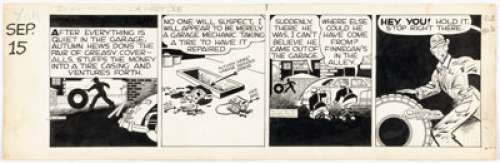 Gould, Chester | Chester Gould Dick Tracy Daily Comic Strip Original Art dated 9-15-47 (Chicago Tribune, 1947). ... | Heritage