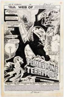 Saviuk, Alex | Alex Saviuk and Keith Williams Web of Spider-Man #68 Splash Page 1 Original Art (Marvel, 1990).... | Heritage