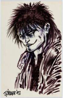 O’Barr, James | James O’Barr - Crow Sketch Illustration Original Art (1992).... | Heritage