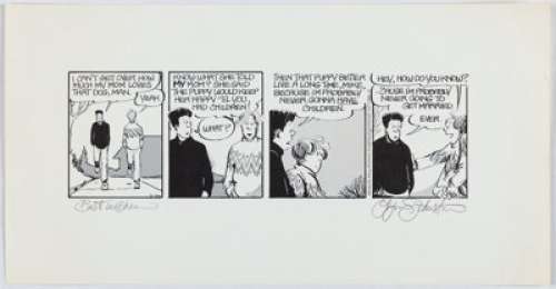 Johnston, Lynn | Lynn Johnston For Better or Worse Daily Comic Strip Original Art dated 3-26-93 (Universal Press Syndicate, 1993). ... | Heritage