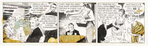 Drake, Stan | Stan Drake The Heart of Juliet Jones Daily Comic Strip Original Art dated 10-1-58 (King Features Syndicate, 1958).... | Heritage