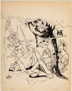 Fawcett Artist | Fawcett Artist Animal Fair #7 Cover Original Art (Fawcett, 1946).... | Heritage