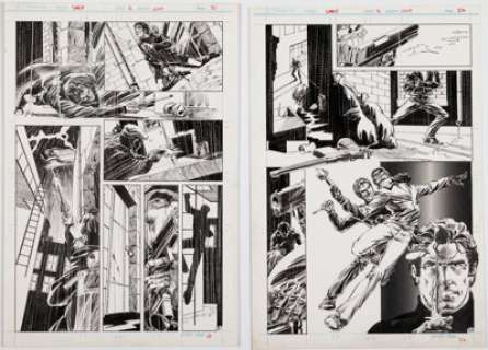 Grell, Mike | Mike Grell Jon Sable, Freelance #2 Story Pages 21-22 Original Art (First, 1983).... | Heritage