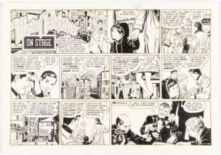 Leonard Starr | Mary Perkins, On Stage Sunday Comic Strip Original Art dated 2-22-70 (Chicago Tribune, 1970). ... | Heritage