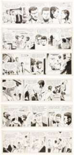 Al McWilliams - Dateline: Danger! Daily Comic Strip Original Art Group of 6 (United Feature Syndicate, 1969). ... (Total: 6 Original Art)