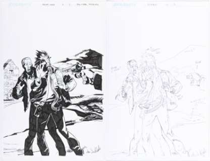 John McCrea and Keith Burns - The Boys: Highland Laddie #6 Splash Page 1 Original Art Group of 2 (Dynamite, 2011). (Total: 2 Original Art)