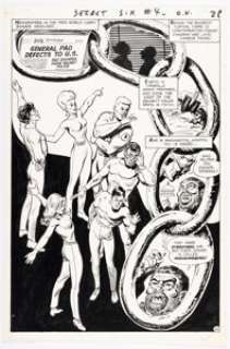 Jack Sparling - Secret Six #4 Story Page 22 Original Art (DC, 1968). (Total: 2 Items)