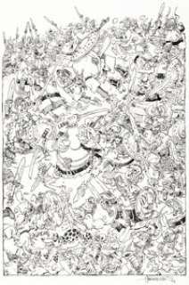 Sergio Aragonés - Groo and Rufferto War illustration Original Art (2004). (Total: 2 Original Art) | Heritage