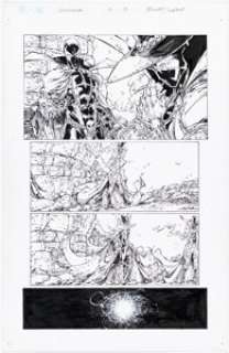 Brett Booth and Adelso Corona - Gunslinger Spawn #10 Story Page 19 Original Art (Image, 2022).