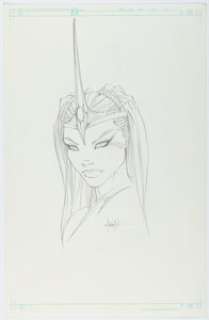 Michael Turner - Grace from - Soulfire Sketch Original Art (c. 2003).