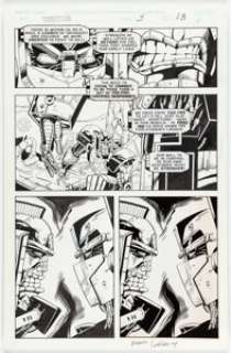 Manny Galan and Jim Amash Transformers: Generation 2 #3 Story Page 13 Original Art (Marvel, 1994).