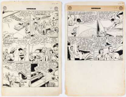 Al Plastino Superman #94 Story Page 8 Original Art (DC, 1955). | Heritage