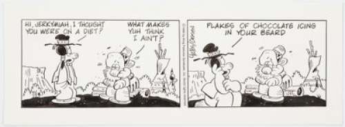 Mel Casson Redeye Daily Comic Strip Original Art dated 7-13-95 (King Features Syndicate, 1995).