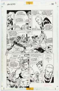 Jackson "Butch" Guice and Joe Rubinstein All Access #1 Spider-Man/Superman Story Page 34 Original Art (DC/Marvel, 1996). | Heritage