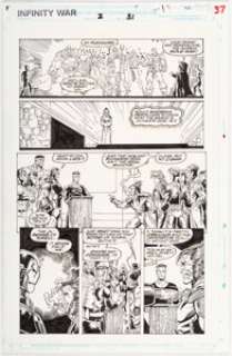 Ron Lim and Al Milgrom The Infinity War #2 Story Page 31 Original Art (Marvel, 1992). | Heritage