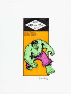 Jim Rugg Hulk Grand Design Corner Box Re-Creation Illustration Original Art (Marvel, 2019)