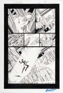 Shane Davis and Matt "Batt" Banning Superman / Batman #44 Story Page 15 Original Art (DC, 2008).
