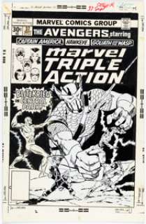 John Buscema and Vince Colletta Marvel Triple Action #37 Cover Original Art (Marvel, 1977). | Heritage