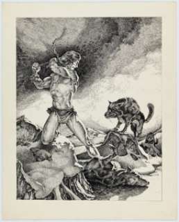 Jeff Easley - Barbarian Illustration Original Art (undated).