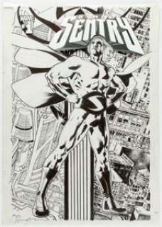 Bryan Hitch Sentry #1 Cover Original Art (Marvel, 2018). | Heritage