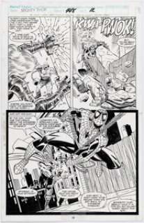 Ron Frenz and Al Milgrom Thor #448 Story Page 8 Spider-Man Original Art (Marvel, 1992). | Heritage