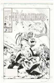 Dave Ross and Al Milgrom Excalibur #35 Rachel Summers Cover Original Art (Marvel, 1991).