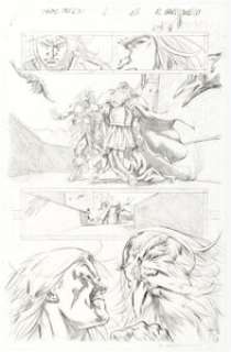 Al Barrionuevo Avengers Origins: Thor #1 Story Page 15 Pencils Original Art (Marvel, 2012).