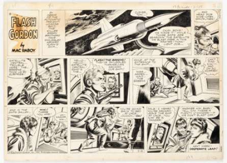 Mac Raboy Flash Gordon Sunday Comic Strip Original Art dated 2-16-64 (King Features Syndicate, 1964). | Heritage