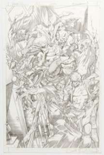 Dale Eaglesham Secret Six #8 Cover Pencils Original Art (DC, 2016).