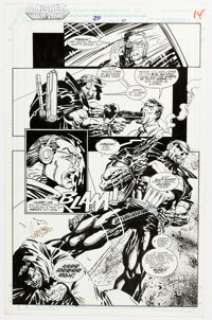 Hoang Nguyen The Punisher: War Zone #20 Story Page 10 Original Art (Marvel, 1993).