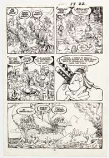 Sergio Aragonés Groo the Wanderer #33 Story Pages 16 Original Art (Marvel, 1987). | Heritage