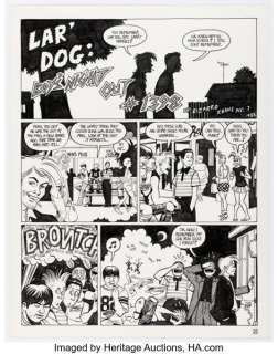 Jaime Hernandez Love and Rockets #28 Story Page 1 Original Art (Fantagraphics, 1988). | Heritage