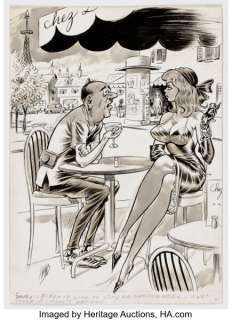 Bill Ward Fun House Comedy July-1964 Single Panel Gag Cartoon Illustration Original Art (Humorama, 1964). | Heritage