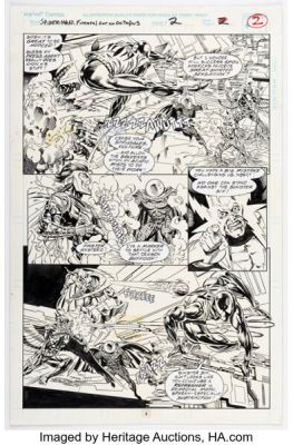 Stewart "Staz" Johnson and Al Milgrom Spider-Man: Funeral for an Octopus #2 Story Page 2 Original Art (Marvel, 1995). | Heritage