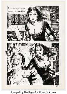 Milo Manara Il Vascella Fantasma [The Phantom Vessel] #18 Story Page 165 Original Art (Publisher, 1970). | Heritage