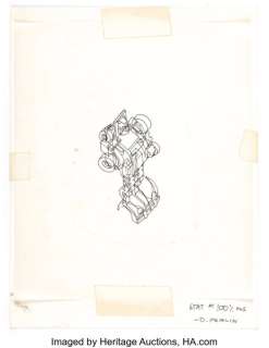 Don Perlin - Transformers G1 Bumblebee Toy Production Art Original Art (c. 1980s). | Heritage