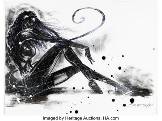 Stuart Sayger - Catwoman Specialty Illustration Original Art (undated).