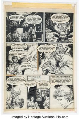 Leo Durañona Eerie #94 "Honor and Blood" Story Page 8 Original Art (Warren, 1978).