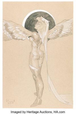 Ben Caldwell - Sorceress from Masters of the Universe Illustration Original Art (2023). | Heritage