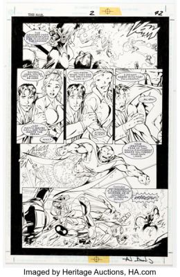 Alan Davis and Mark Farmer JLA: The Nail #2 Story Page 42 Original Art (DC, 1998). | Heritage