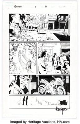 Georges Jeanty and Don Hillsman Gambit #1 Story Page 5 Original Art (Marvel, 2004).