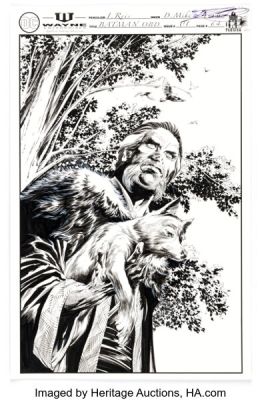 Danny Miki [Ivan Reis printed lines] Batman - One Bad Day: Ra’s al Ghul #1 Splash Page 64 Original Art (DC, 2023). | Heritage