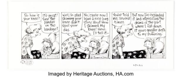 Richard Thompson Cul de Sac Daily Comic Strip Original Art dated 11-3-08 (Washington Post, 2008). | Heritage