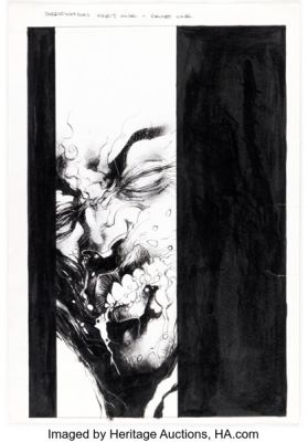 Ashley Wood Shadowman #1 Splash Page 1 Original Art (Acclaim, 1997).