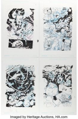 Riley Rossmo Harley Quinn #75 "After the Laughter" Complete 8-Page Story Original Art (DC, 2020). (Total: 8 Original Art) | Heritage
