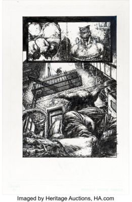 Zach Howard Teenage Mutant Ninja Turtles: Deviations #1 Story Page 2 Original Art (IDW, 2016).