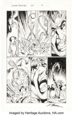 Mark Bagley and Scott Hanna Ultimate Spider-Man #59 Story Page 19 Original Art (Marvel, 2004). | Heritage