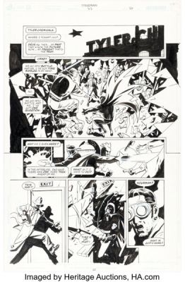 Peter Snejbjerg Starman #77 Story Page 20 Original Art (DC/vertigo, 2001).